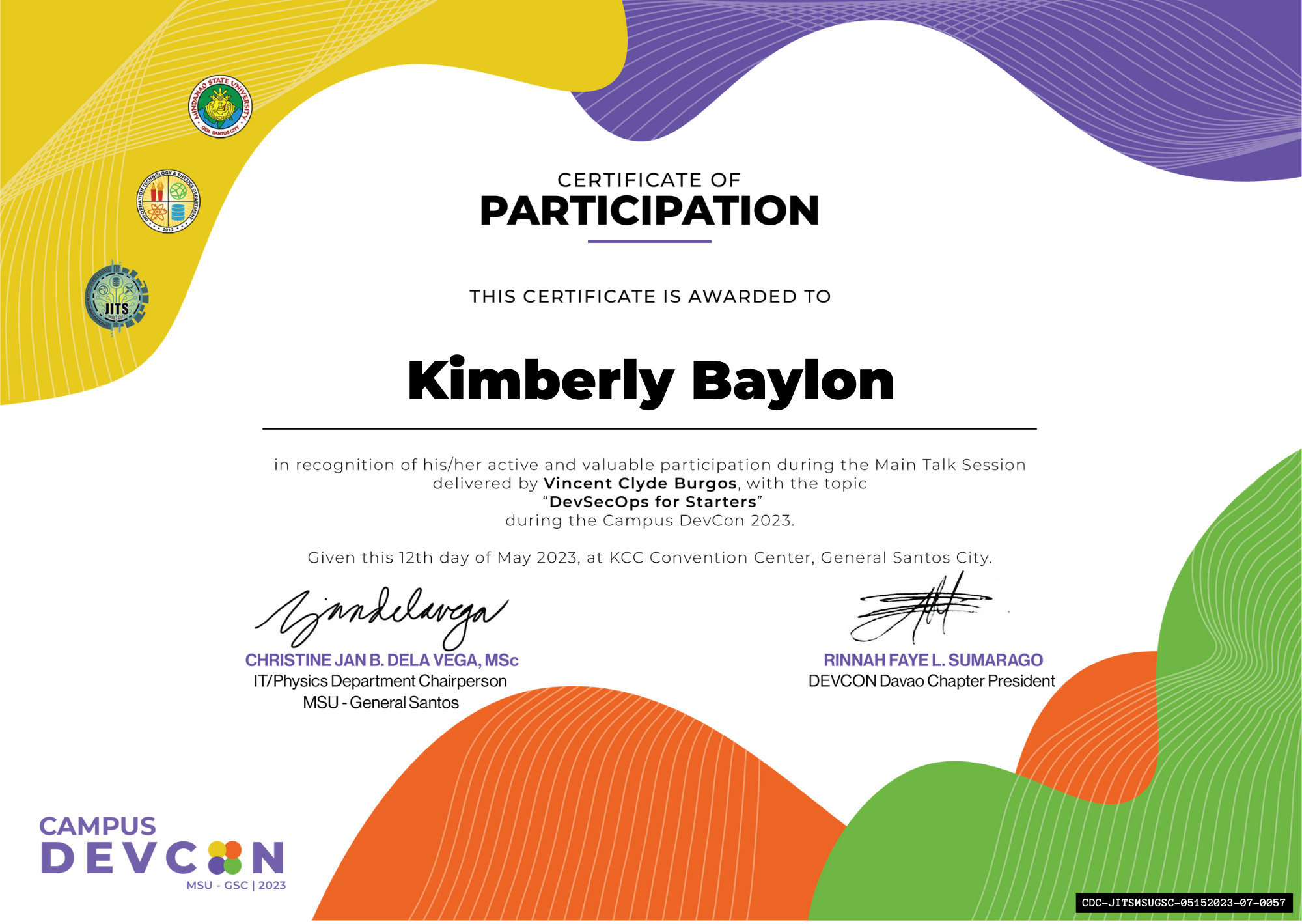 Certificate 7